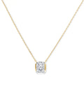 Aurea Prism – Radiant Diamond Pendant Necklace