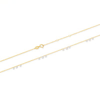 Halo Drift – Twelve Diamond Drilled Necklace