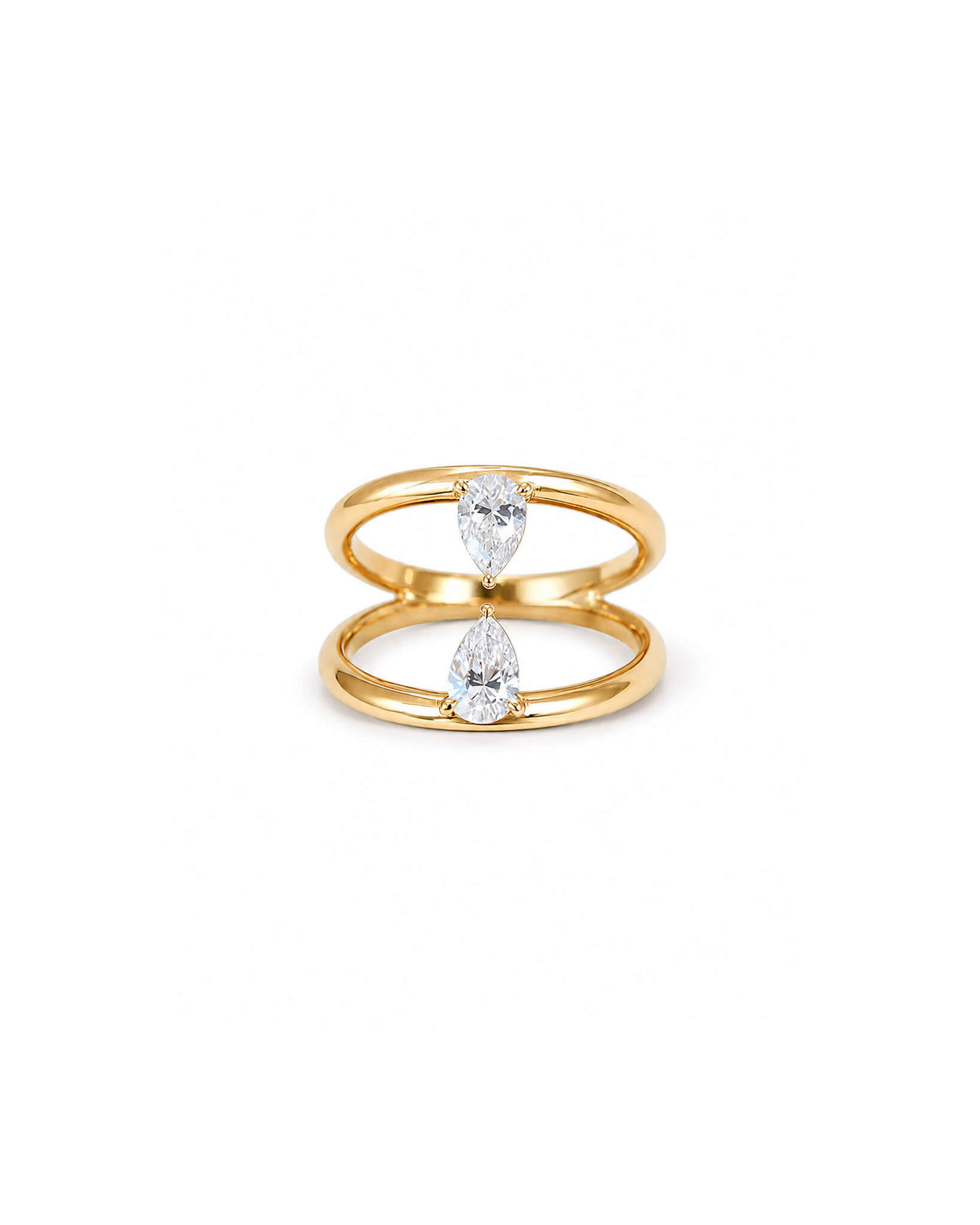 Marlow Twin Pear Diamond Ring
