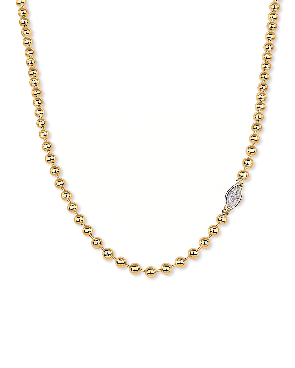 Vanya Orbit - 0.5ct Lab Diamond Beaded Necklace