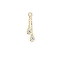 Aurelle Swing– Pear Diamond Earrings Charm