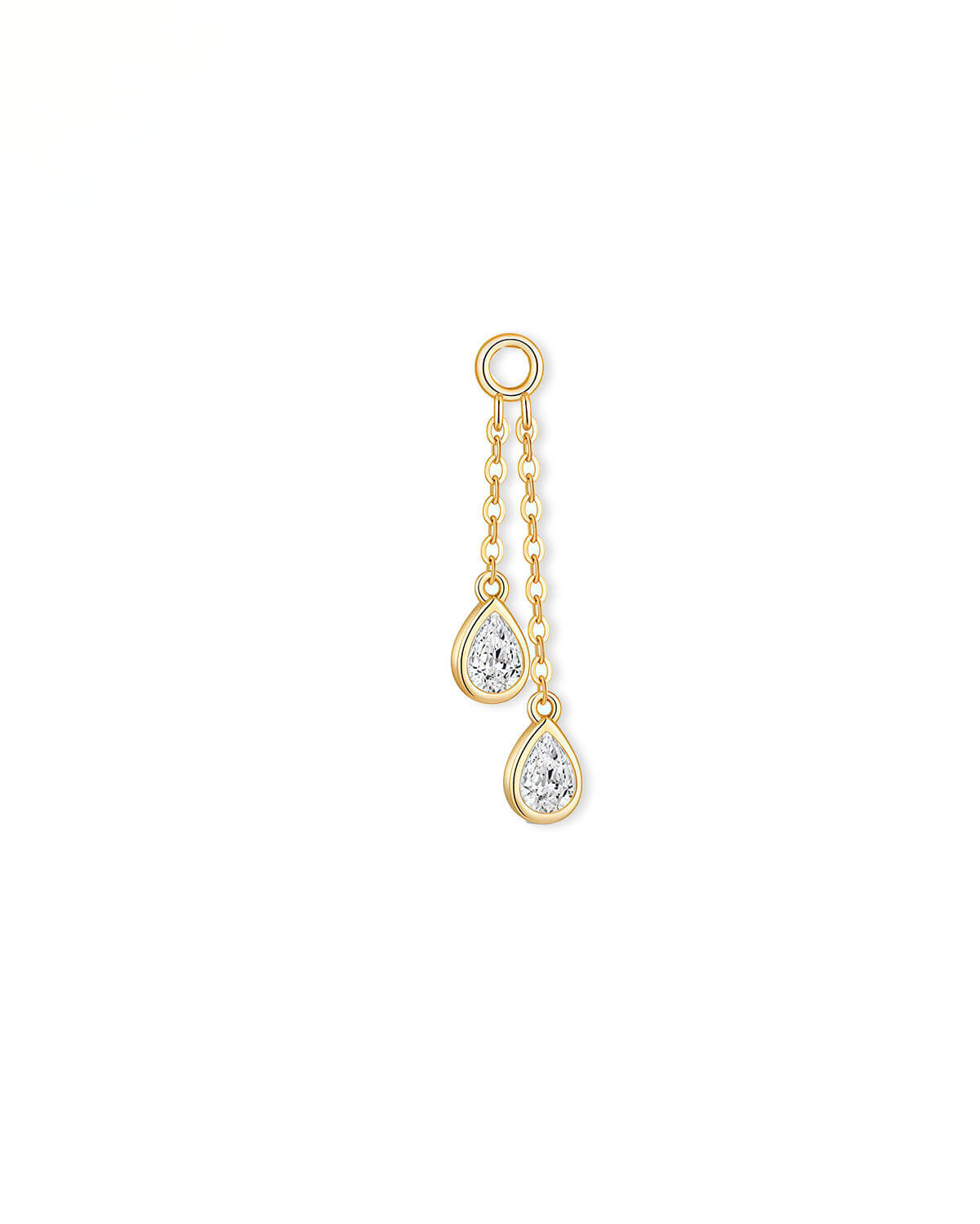 Aurelle Swing– Pear Diamond Earrings Charm
