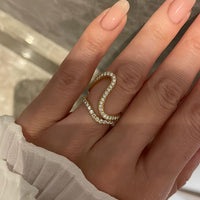 Serra Flow – Diamond Fine Waves Ring