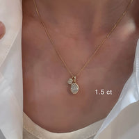 Olea Shine – Bezel Lab Diamond Necklace Pendant