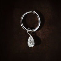 Nova Drop – Pear Drilled Diamond Earring