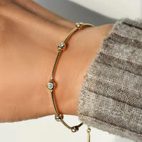 Sol Link – Bezel Diamond Bracelet