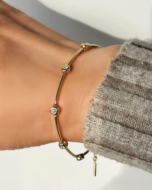 Sol Link – Bezel Diamond Bracelet