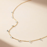 Elysia Diamond Station Necklace