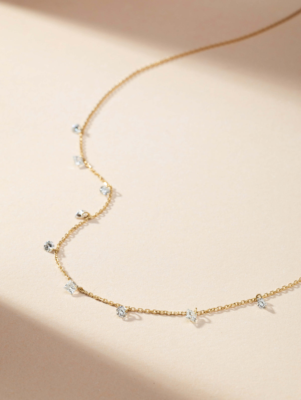 Elysia Diamond Station Necklace