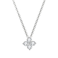 Ivy Spark – Four Stone Lucky Clover Necklace