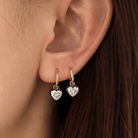Debbie Multi-Cut Diamond Hoop Earrings