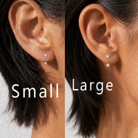 Marwen L-Shape Diamond Stud Earrings