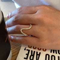 Serra Flow – Diamond Fine Waves Ring