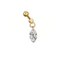 Mira Shapes – Drilled Lab Diamond Stud Earrings