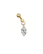 Mira Shapes – Drilled Lab Diamond Stud Earrings