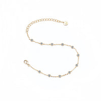 Elora Glint - Dainty Diamond Gold Bracele