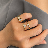 Marlow Twin Pear Diamond Ring