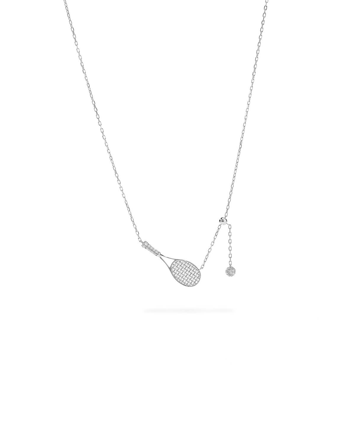 Solea Diamond Tennis Racket Necklace