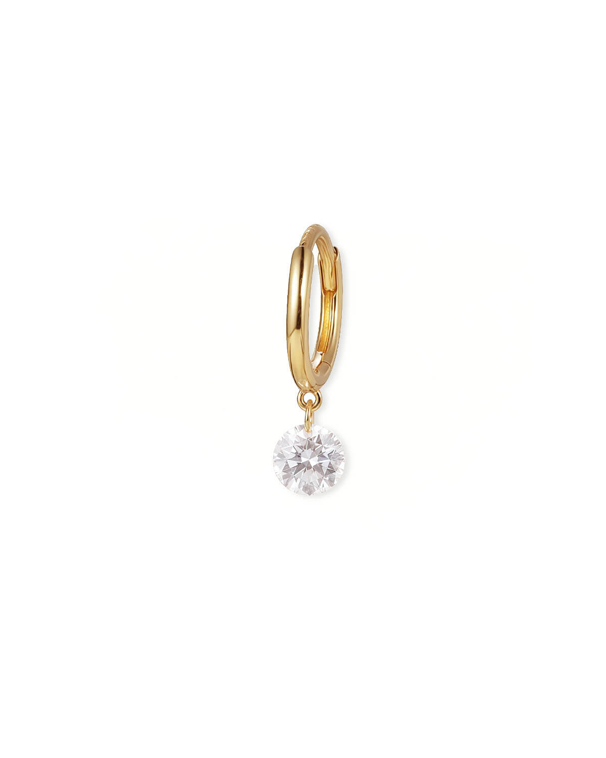 Starlet Drop – Drilled Diamond Charm Earrings