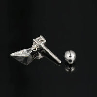 Astra Drift – Shield Drop Earrings