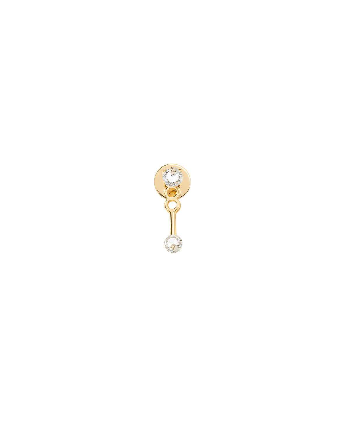 Marwen L-Shape Diamond Stud Earrings