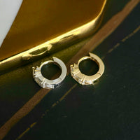 Sora Embrace – Emerald & Pear Cut Huggie Earrings