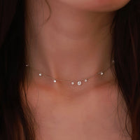 Stella Flow – 11 Diamonds Bead Necklace
