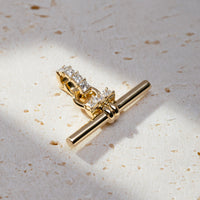 Vela Princess Lab Diamond T Bar Pendant