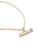 Aveline Small Diamond T Bar Necklace
