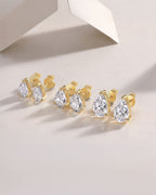 Tear Galaxy - 2ct Stud Earrings