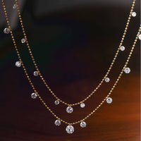 Stella Flow – 11 Diamonds Bead Necklace