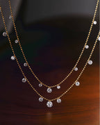 Stella Flow – 11 Diamonds Bead Necklace