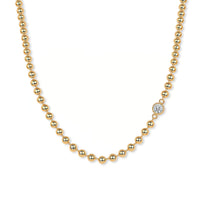 Vanya Orbit - 0.5ct Lab Diamond Beaded Necklace