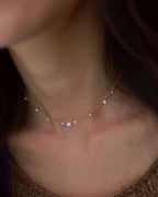 Stella Flow – 11 Diamonds Bead Necklace