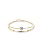 Eternal Bond – Double Layer Diamond Bracelet