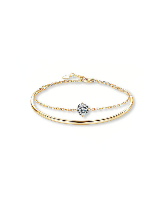 Eternal Bond – Double Layer Diamond Bracelet