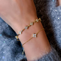 Lucky Charm – Clover&Leaf Bracelet