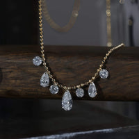 Lumi Drop – Pear Beaded Necklace