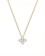 Ivy Spark – Four Stone Lucky Clover Necklace