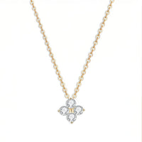 Ivy Spark – Four Stone Lucky Clover Necklace
