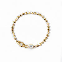 Kiora Bezel Diamond Bead Bracelet