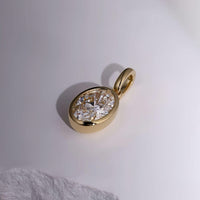 Olea Shine – Bezel Lab Diamond Necklace Pendant