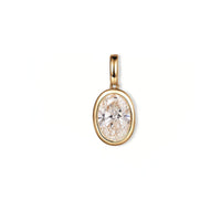 Olea Shine – Bezel Lab Diamond Necklace Pendant