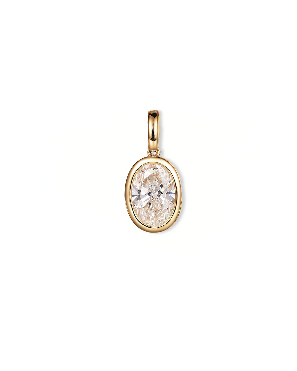 Olea Shine – Bezel Lab Diamond Necklace Pendant