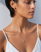 Vela Princess Lab Diamond T Bar Pendant
