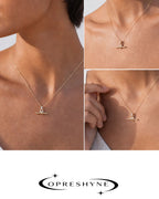 Vela Princess Lab Diamond T Bar Pendant
