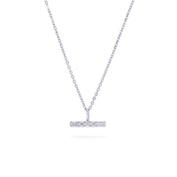 Aveline Small Diamond T Bar Necklace