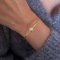 Eclipse Glow – 1/2 Carat Gold Bracelet
