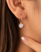 Debbie Multi-Cut Diamond Hoop Earrings