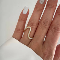 Serra Flow – Diamond Fine Waves Ring